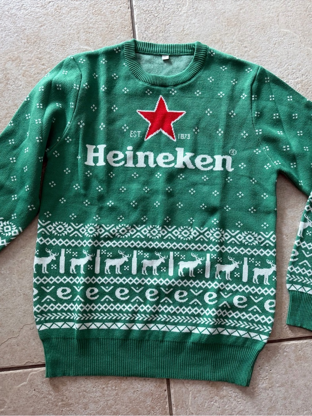 Unisex RARE Brand new Heineken Ugly Christmas Sweater size L